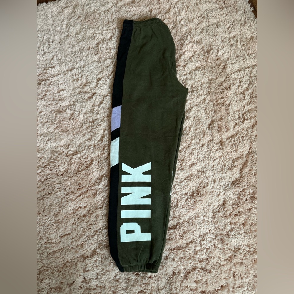 PINK Victoria's Secret Olive Joggers